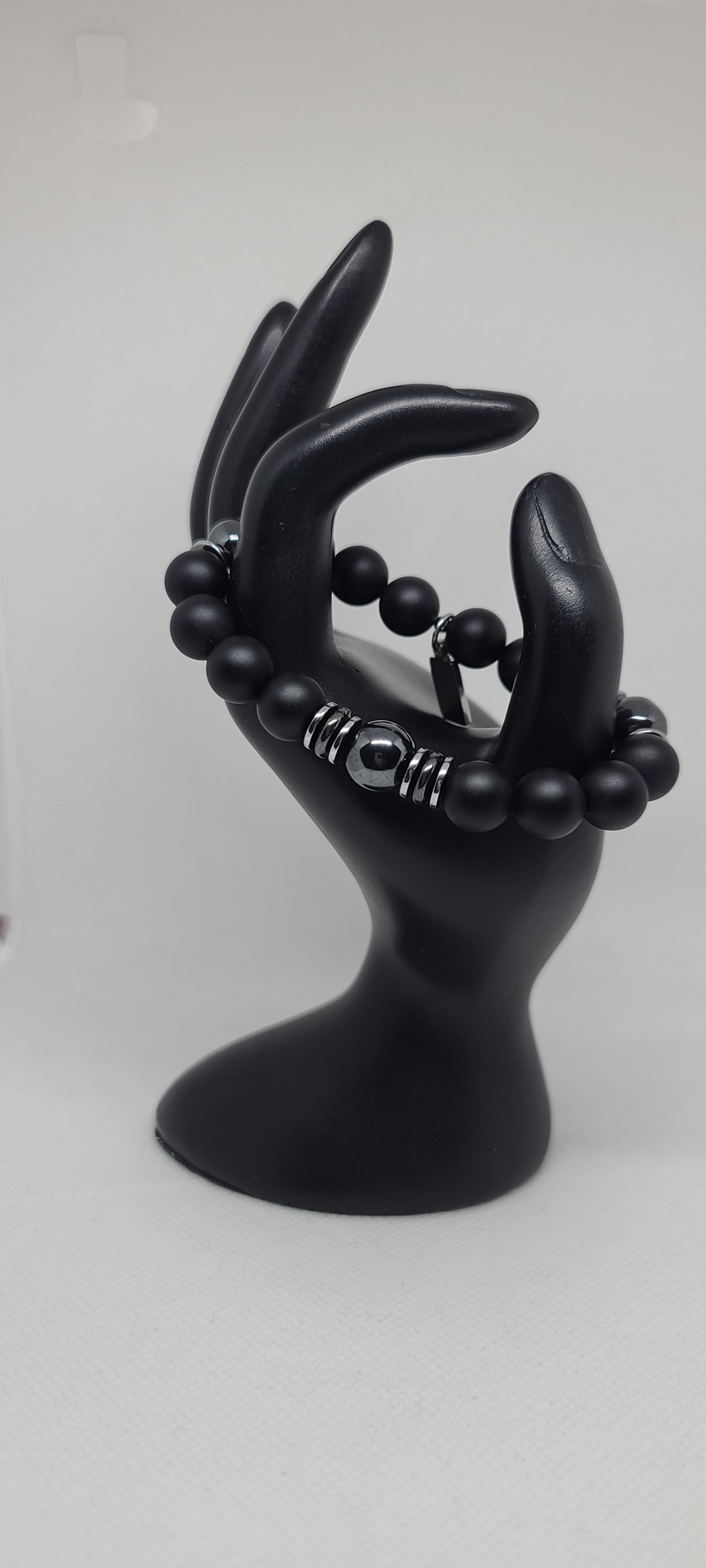 Black Matte Onyx & Hematite 10mm