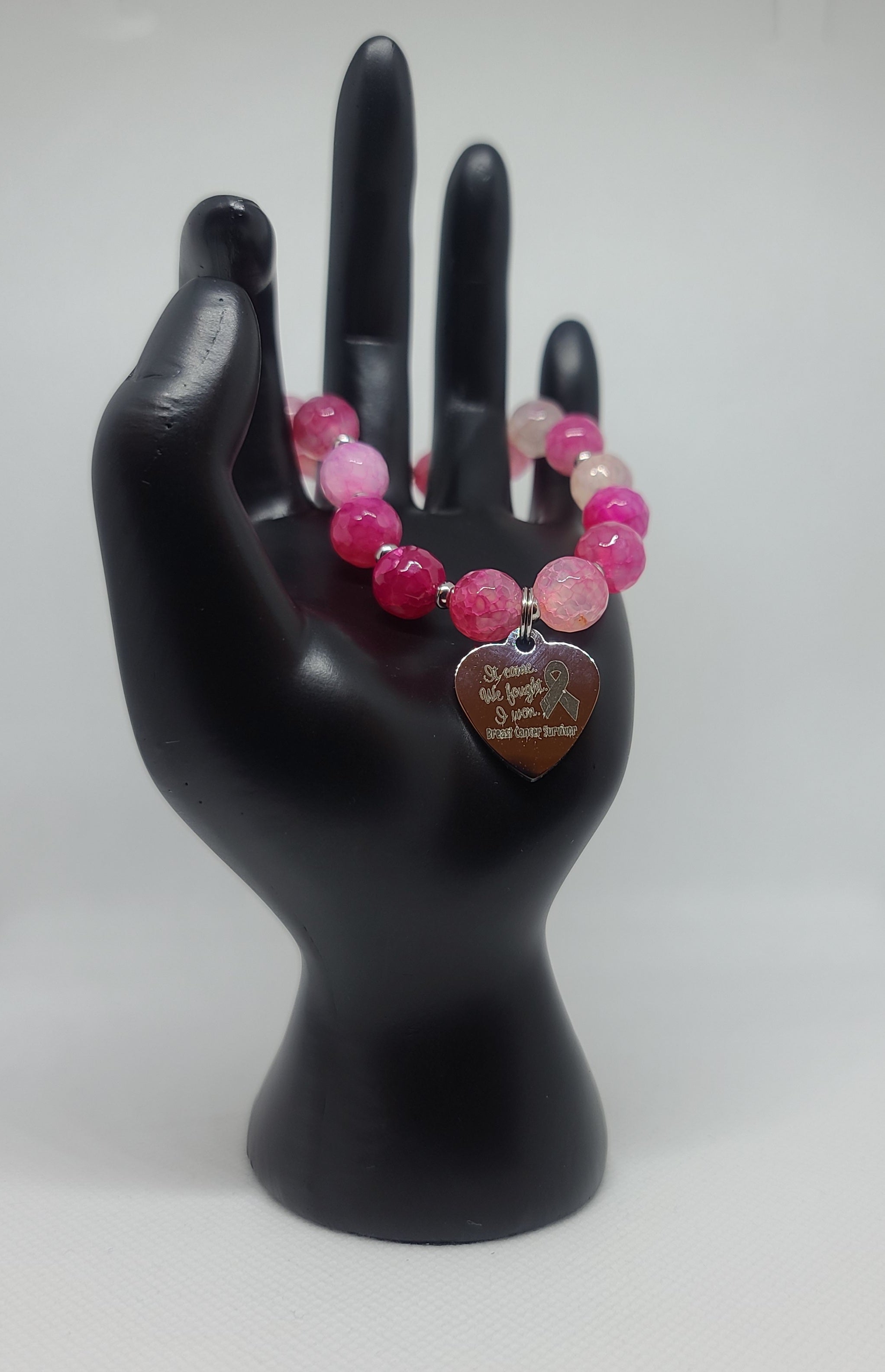Pink Agate Faceted 10mm