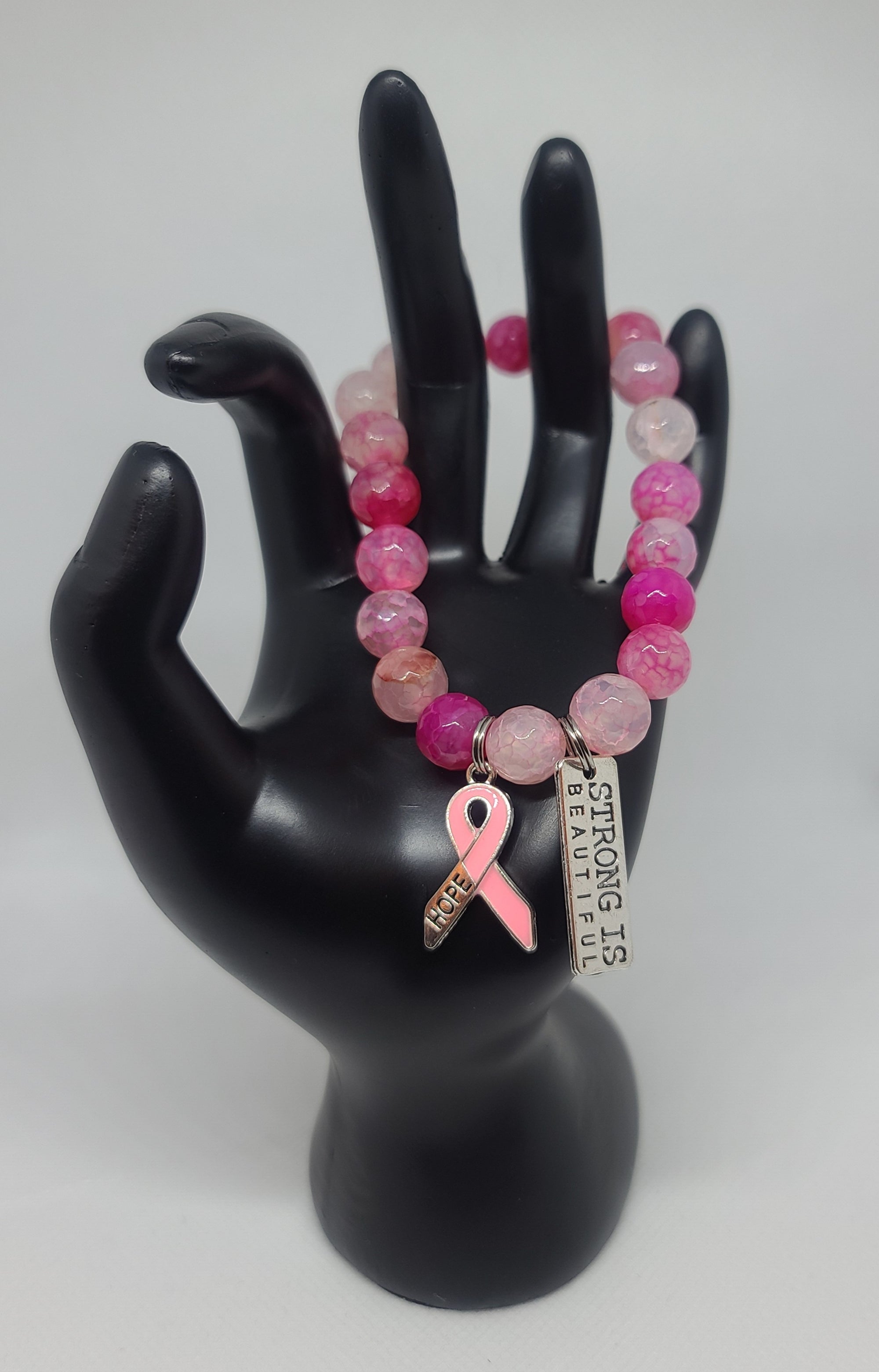 Pink  Agate Faceted 10mm