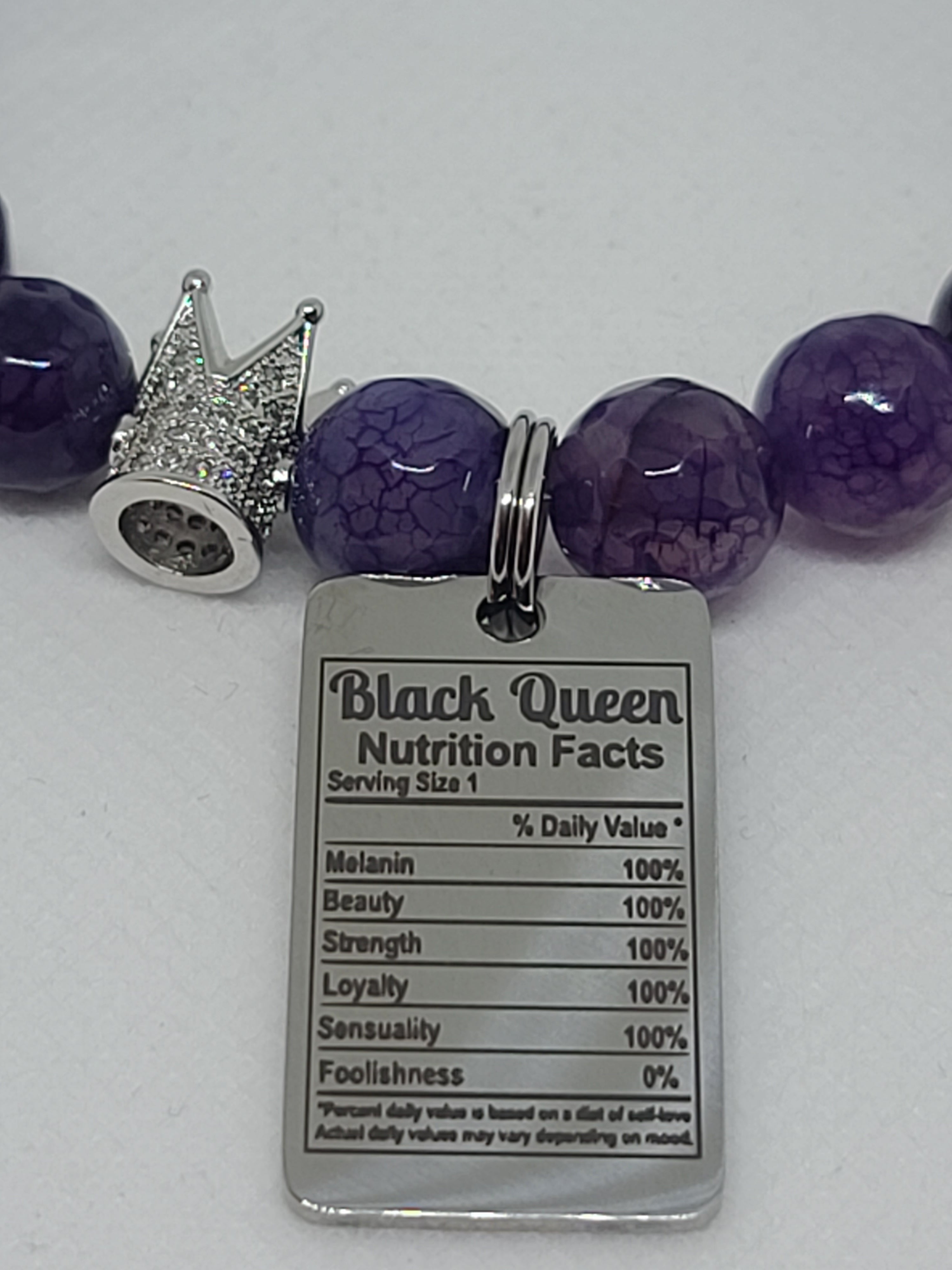 Purple Fire Faceted Agate 10mm