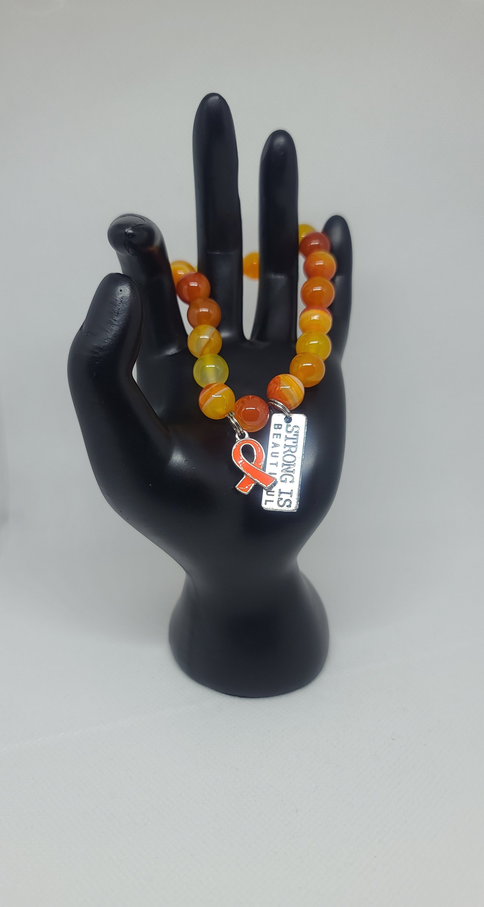 Orange Stripe Agate 10mm