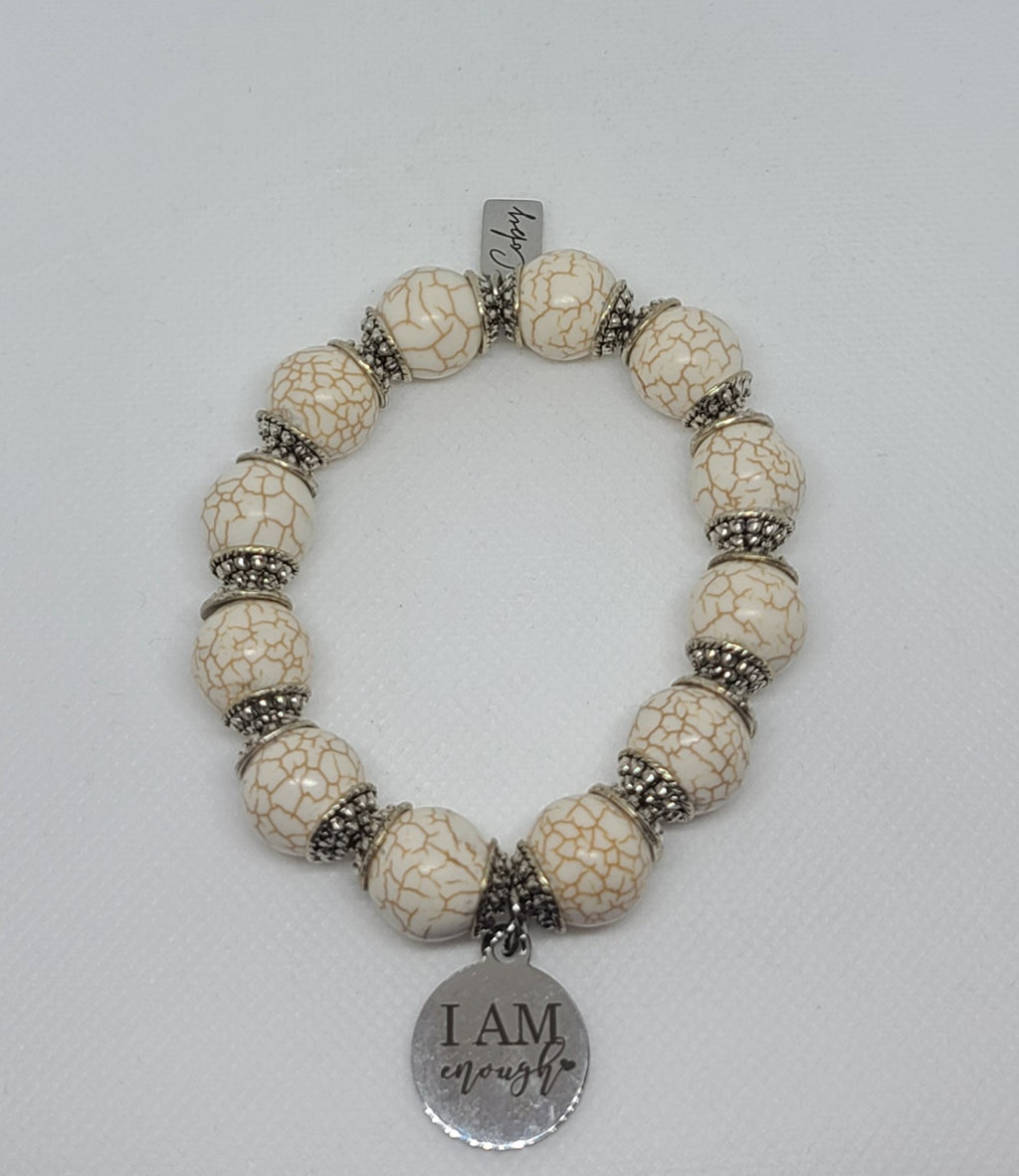 White Howlite 14mm