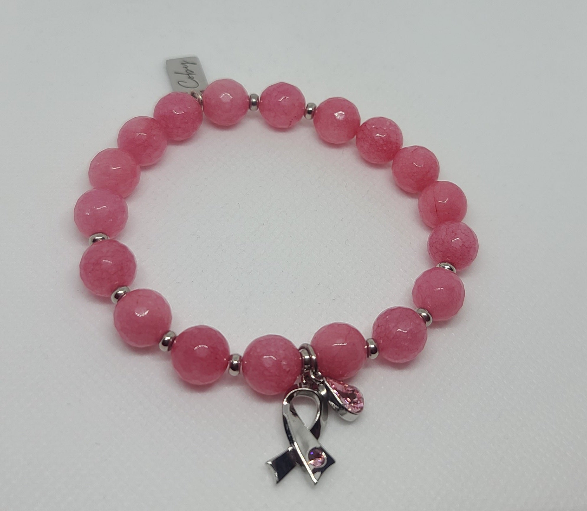 Pink Jade Faceted 10mm