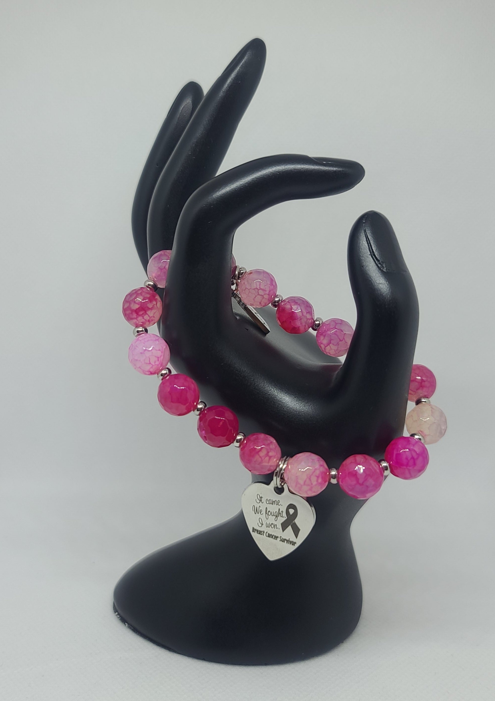 Pink Agate Faceted 10mm