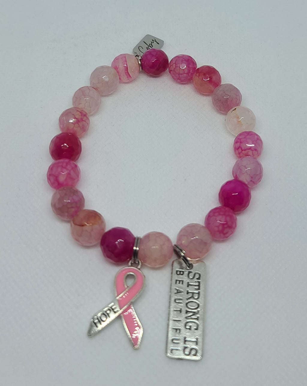 Pink  Agate Faceted 10mm