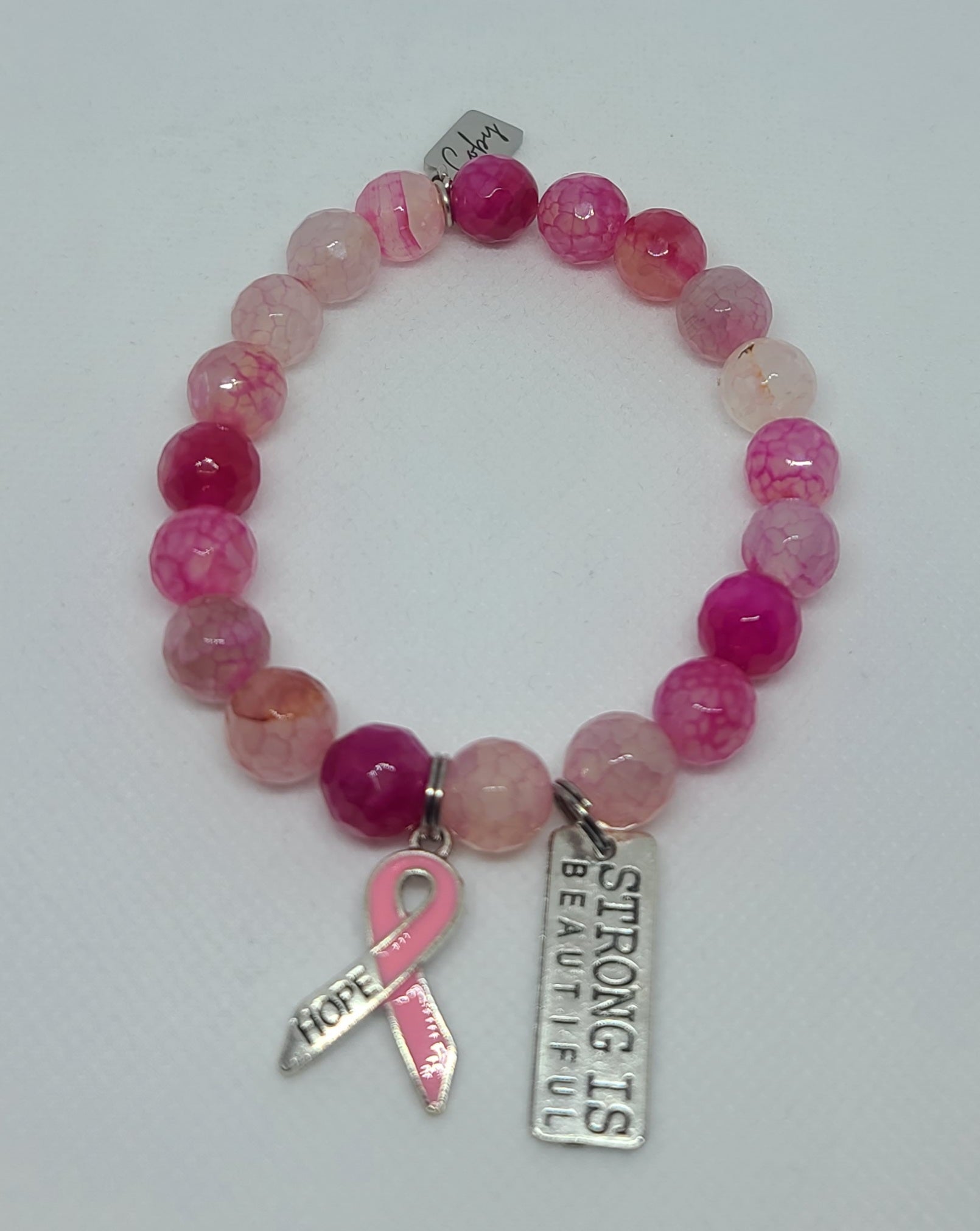 Pink  Agate Faceted 10mm