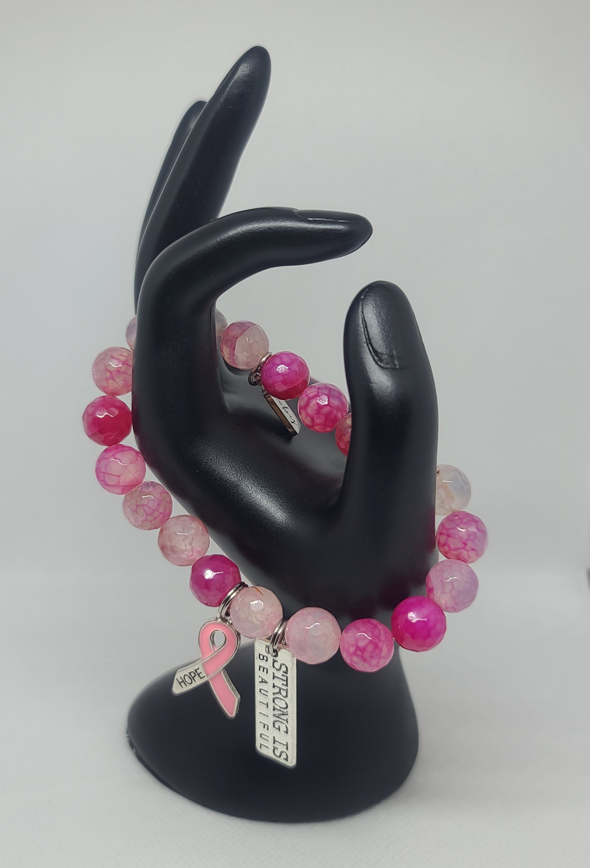 Pink  Agate Faceted 10mm