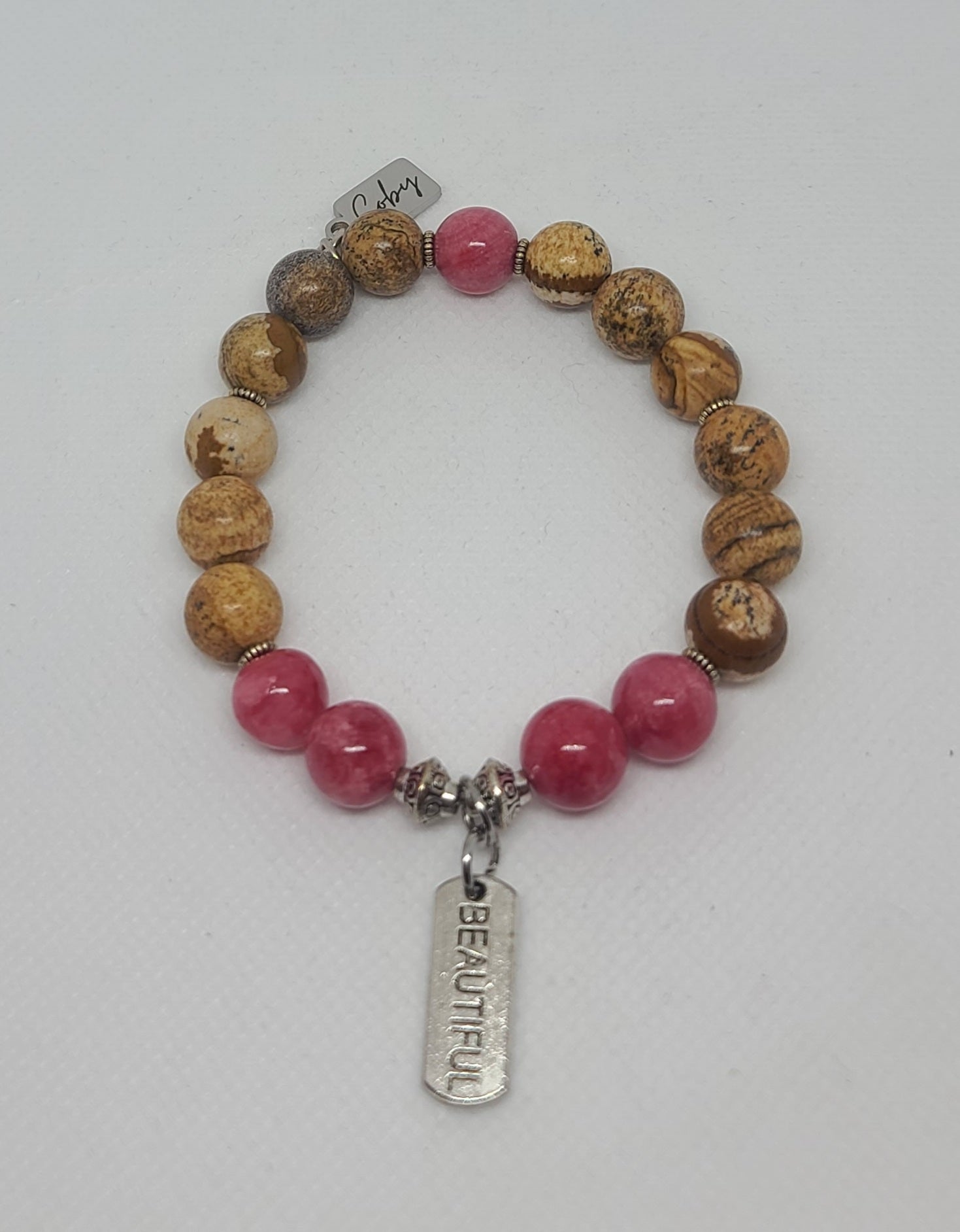 Coral Stone & Jasper 10mm