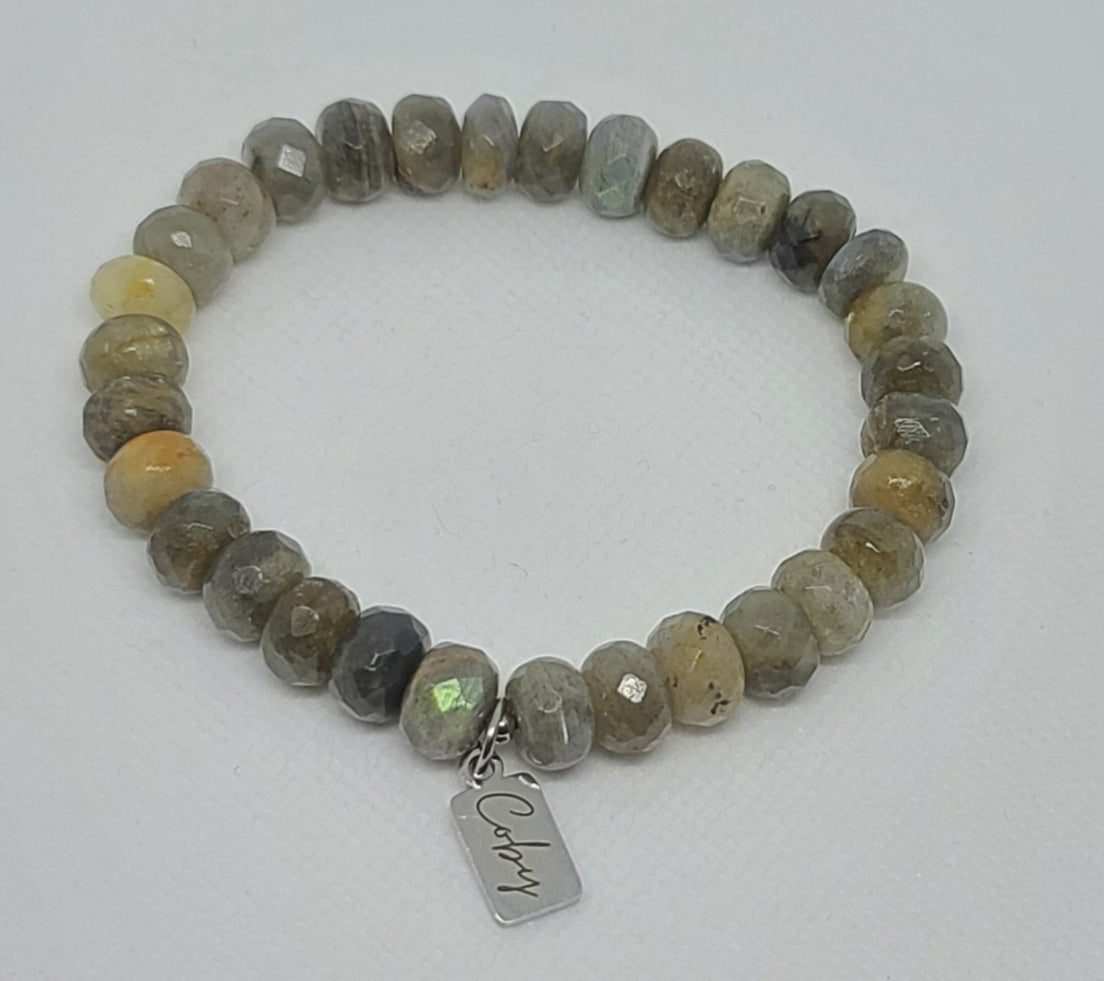 Labradorite Rondelle 10mm
