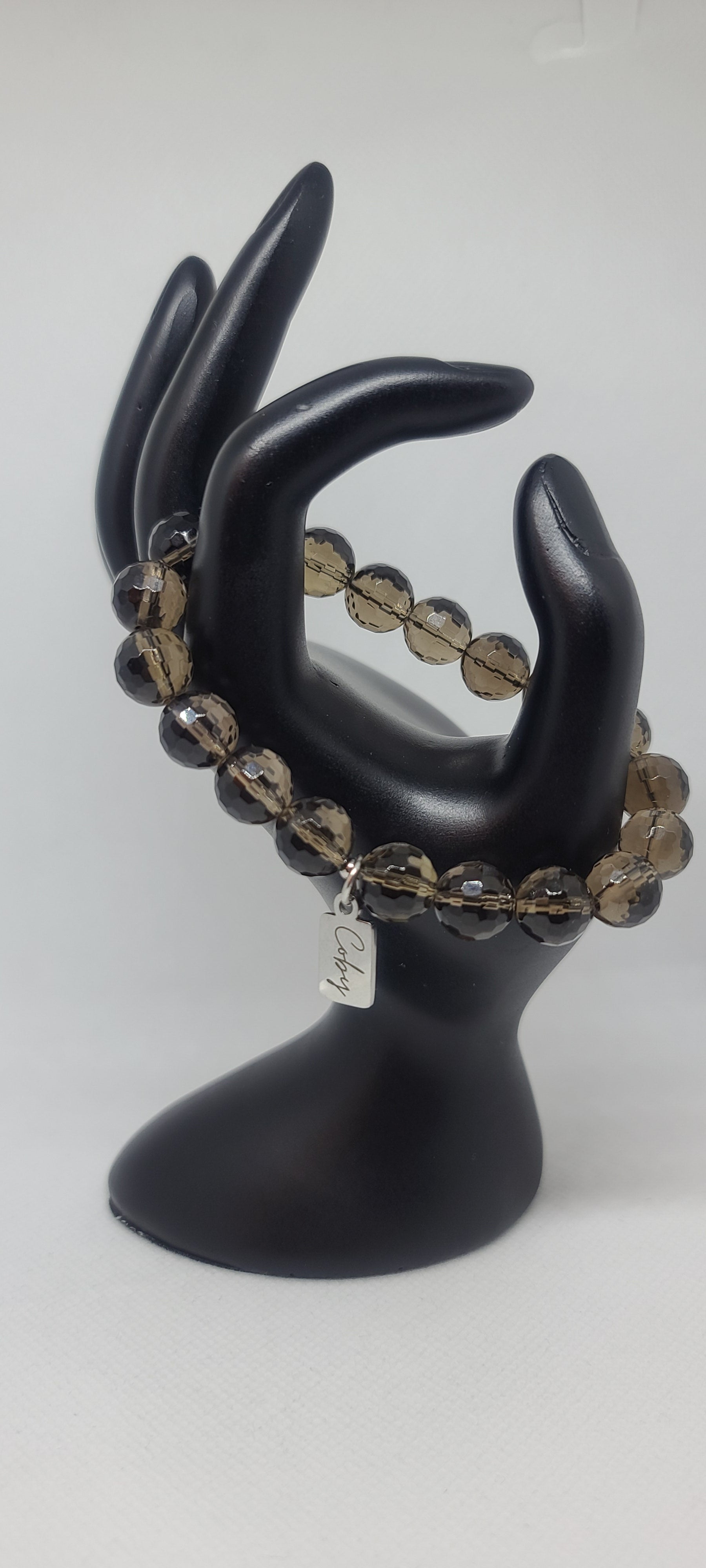 Smoky Quartz Micro Faceted 10mm