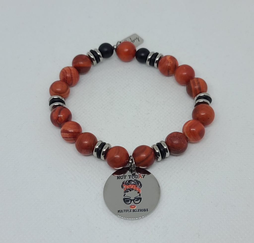 Orange Zebra Jasper 10mm