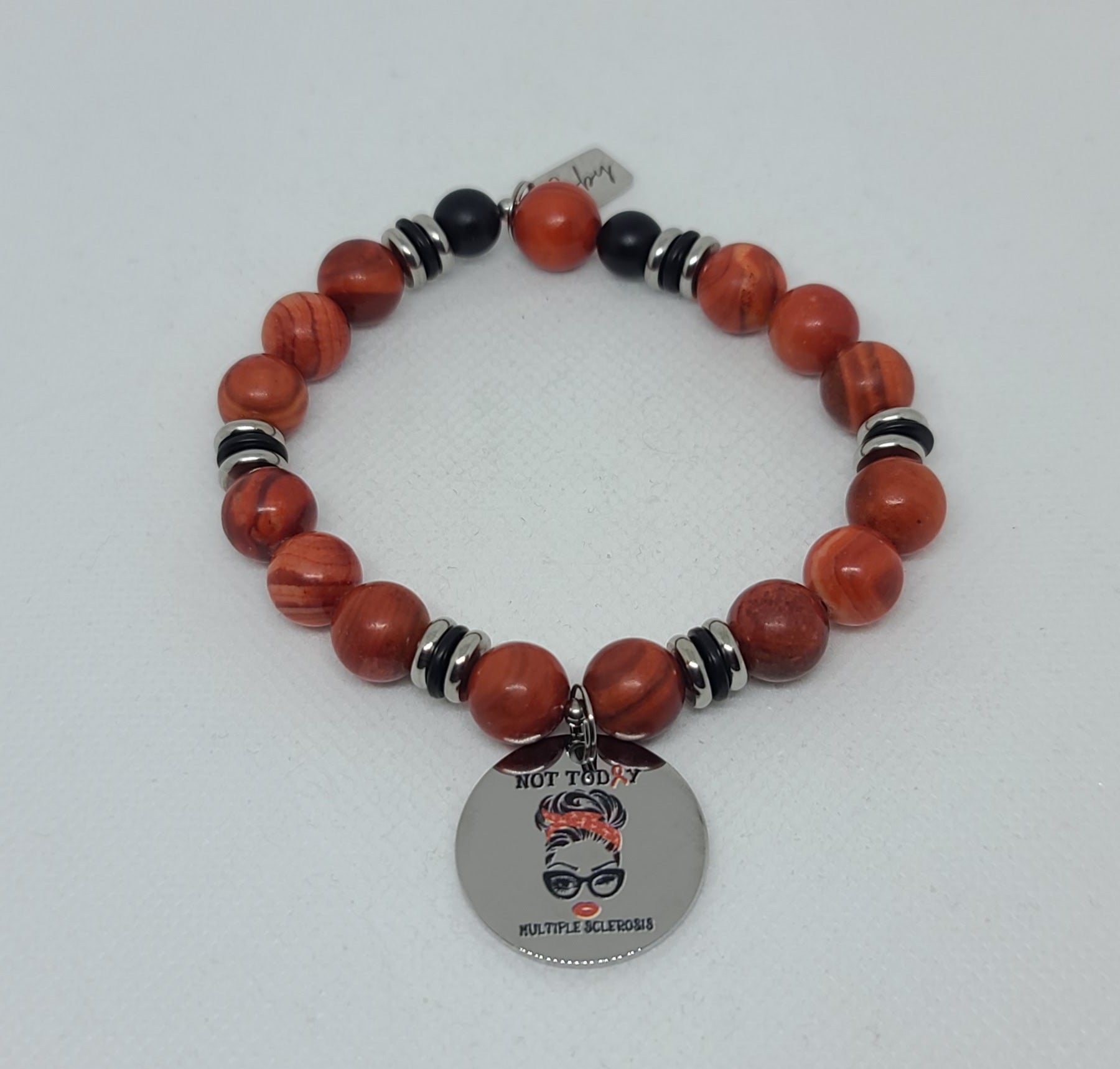 Orange Zebra Jasper 10mm