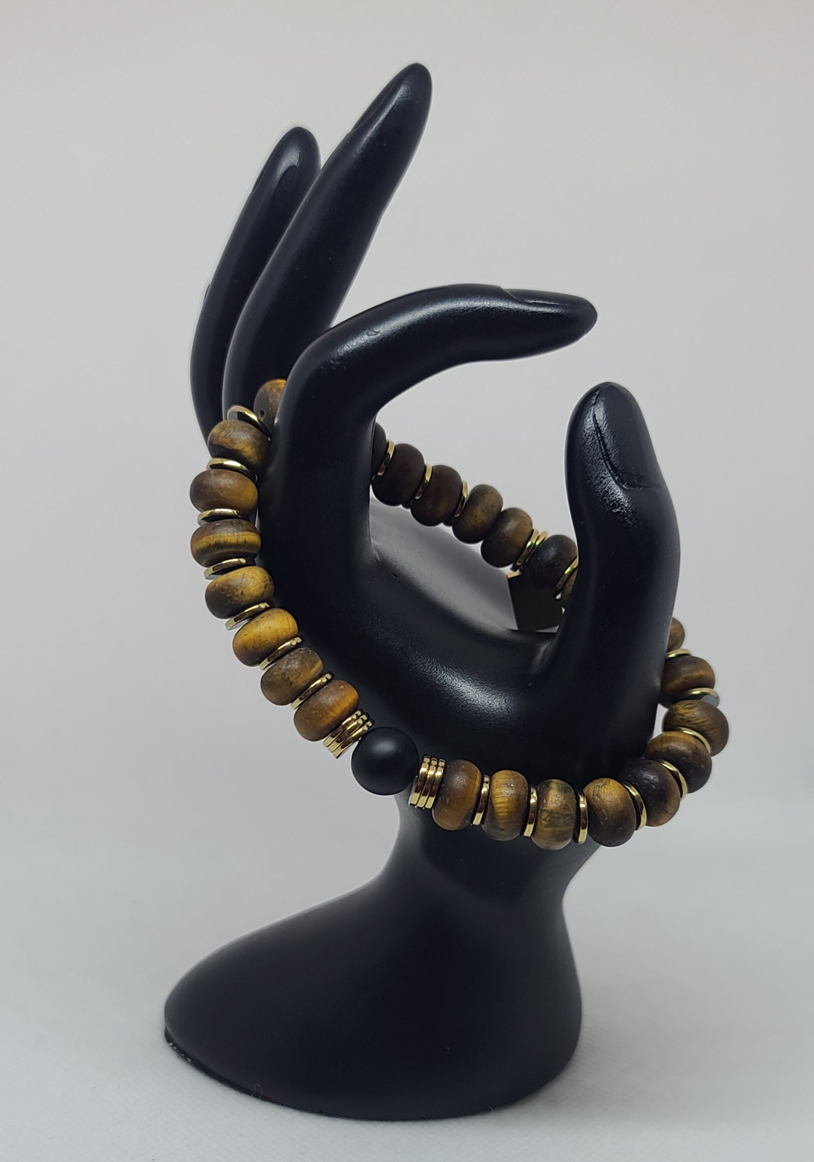 Grade A Matte Yellow Tiger Eye Rondelle 10x6mm
