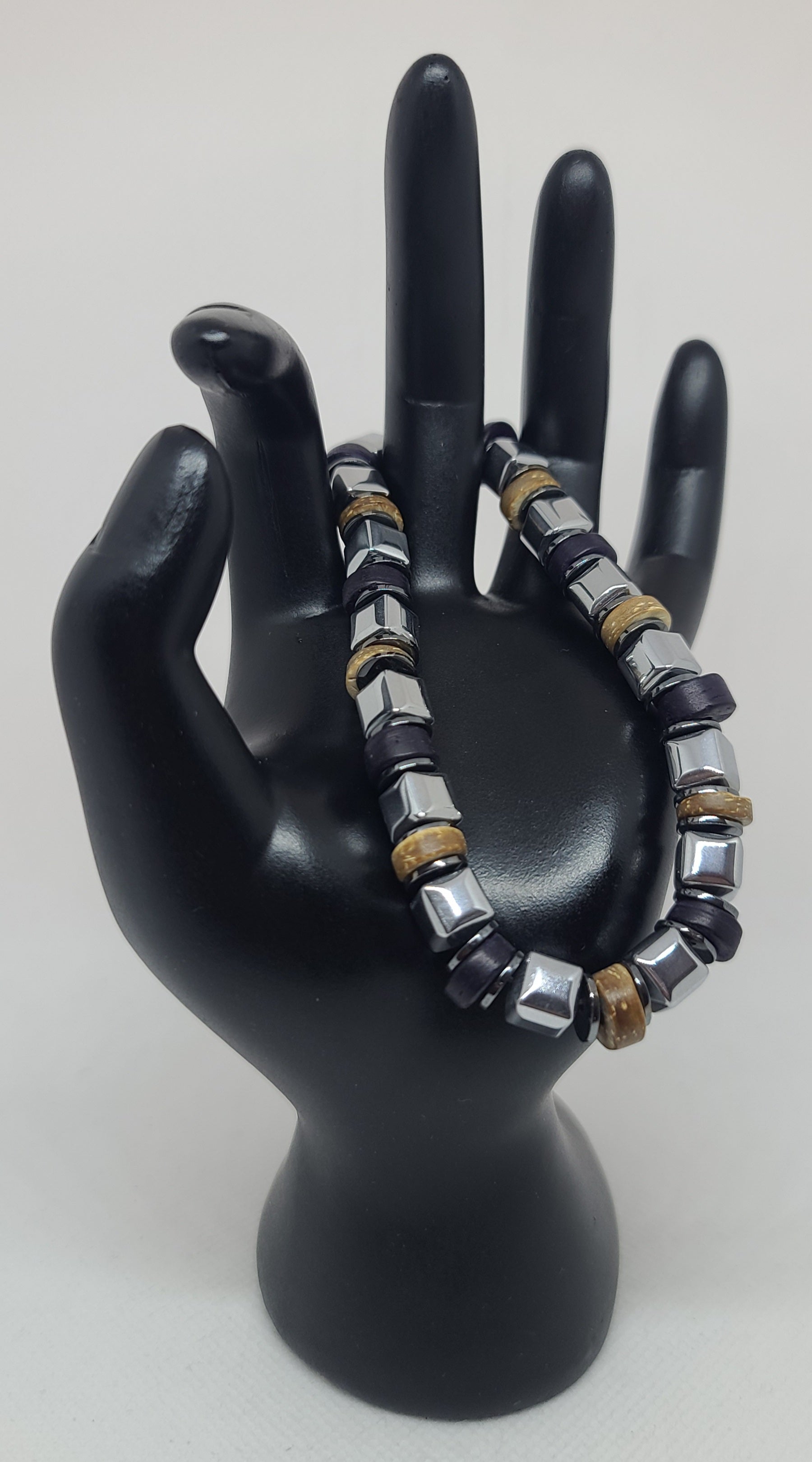 Silver Hematite 8mm