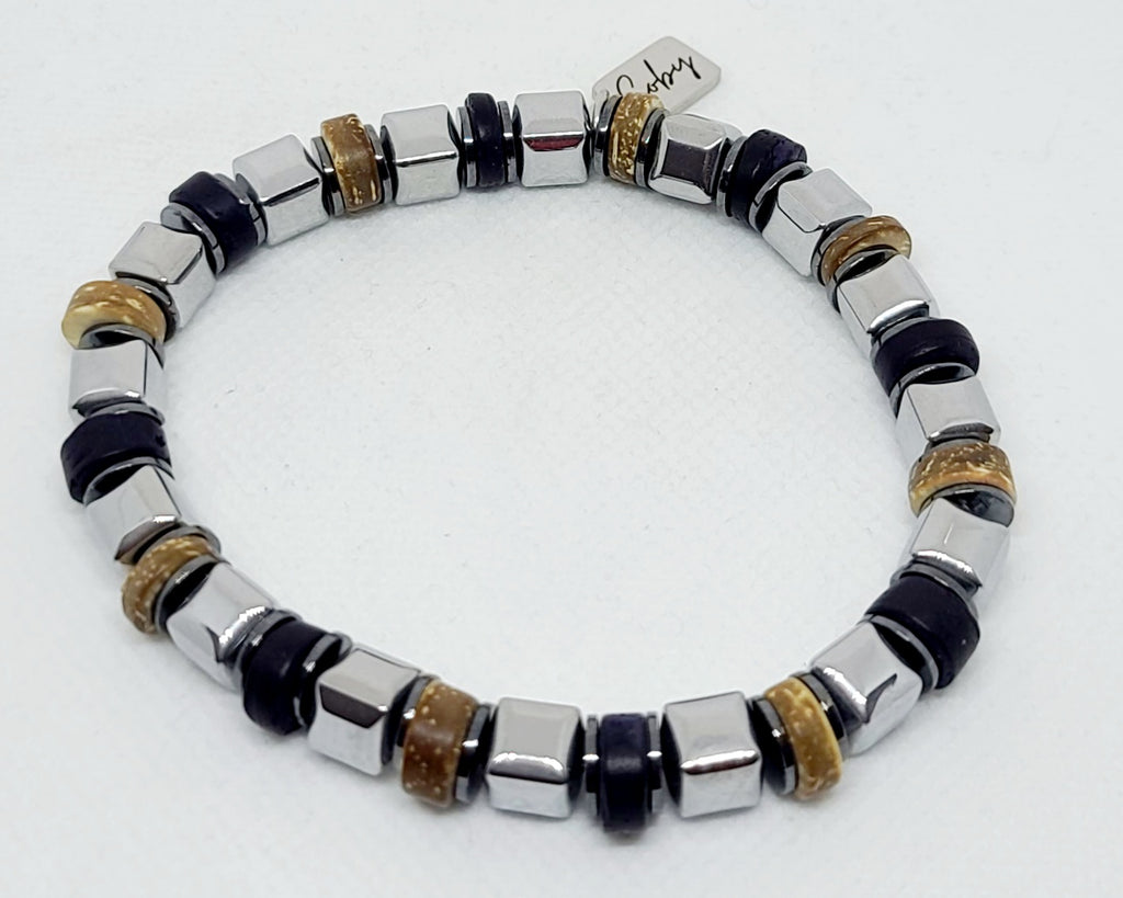 Silver Hematite 8mm