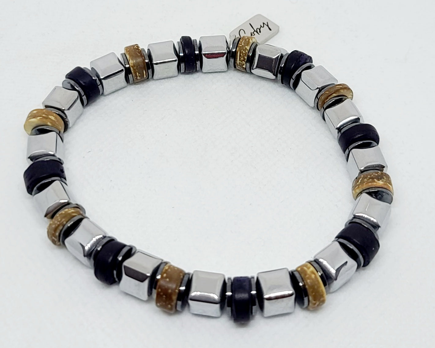 Silver Hematite 8mm