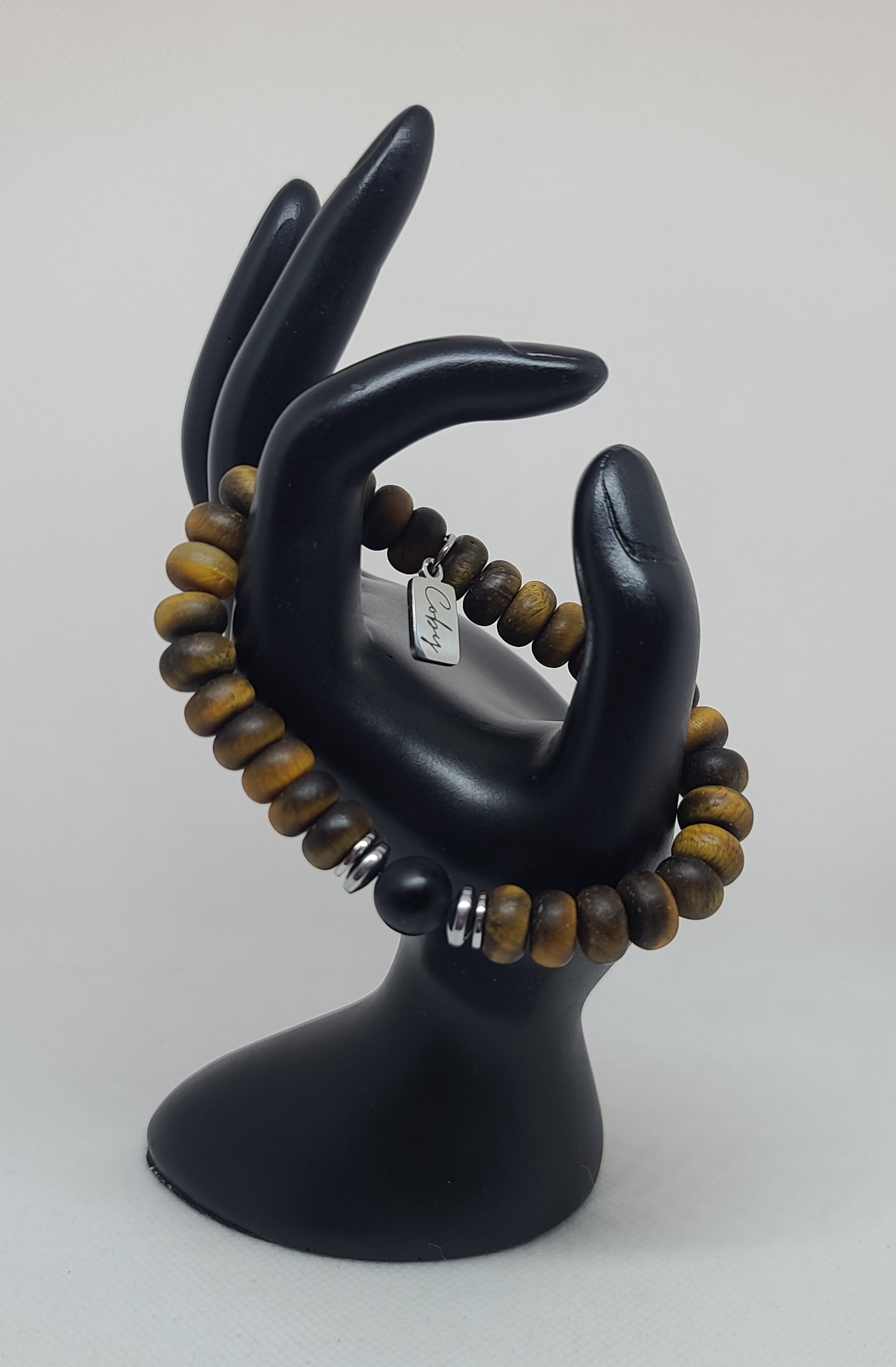 Grade A Matte Yellow Tiger Eye Rondelle 10x6mm