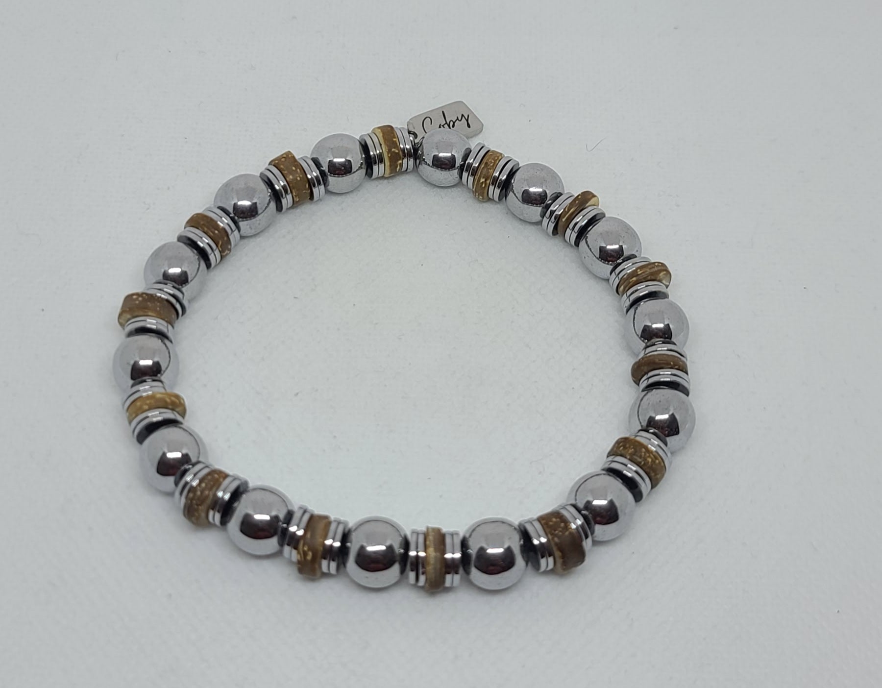 Silver Hematite 10mm