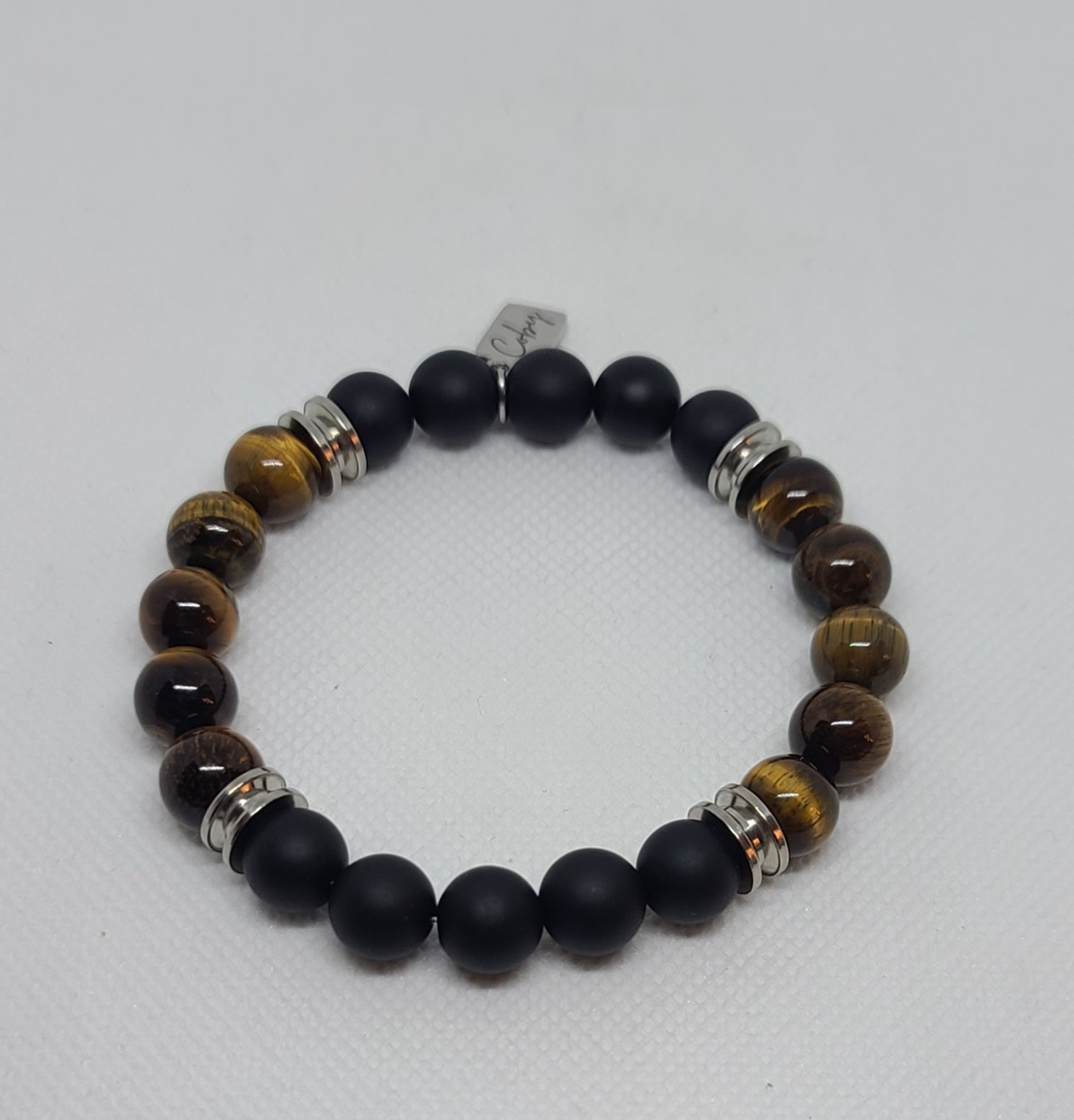 Tiger's Eye & Black Onyx Matte 10mm