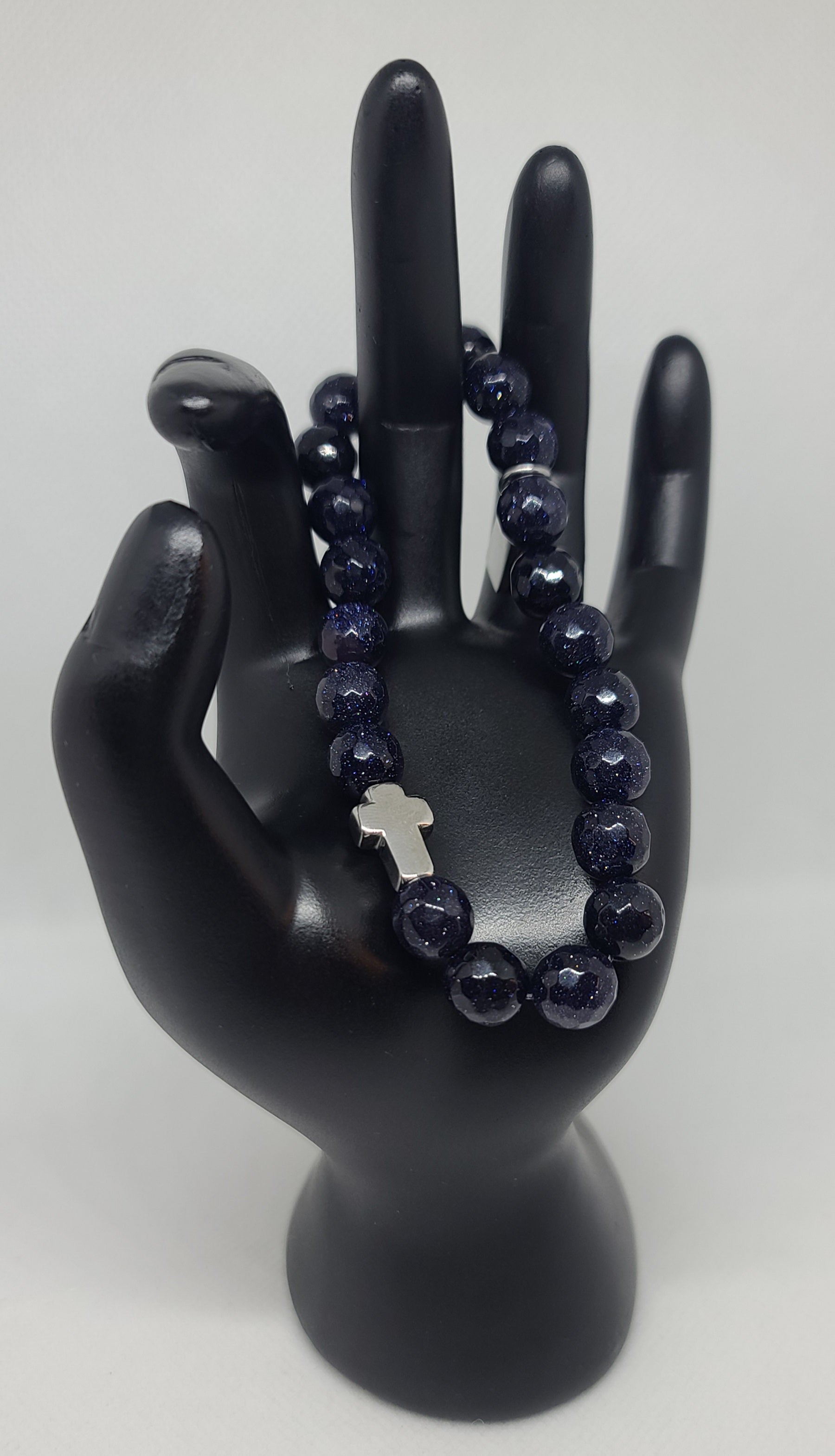 Blue Sandstone Faceted 10mm