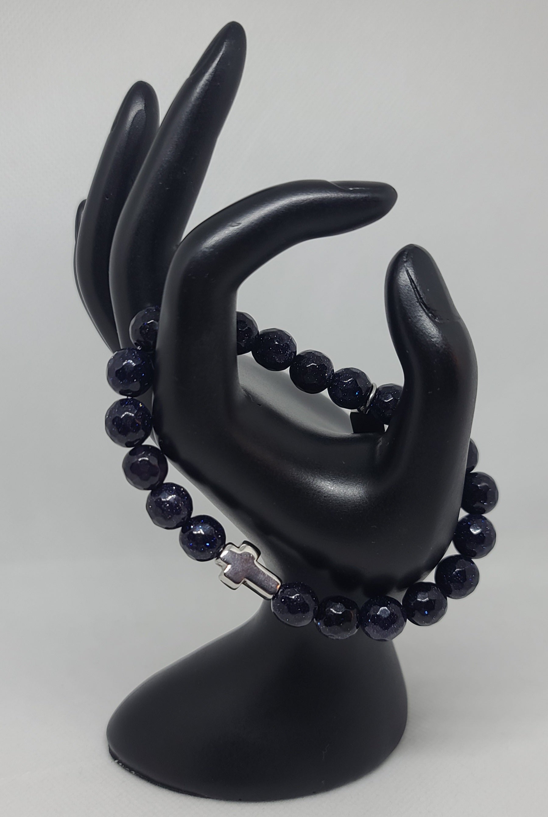 Blue Sandstone Faceted 10mm