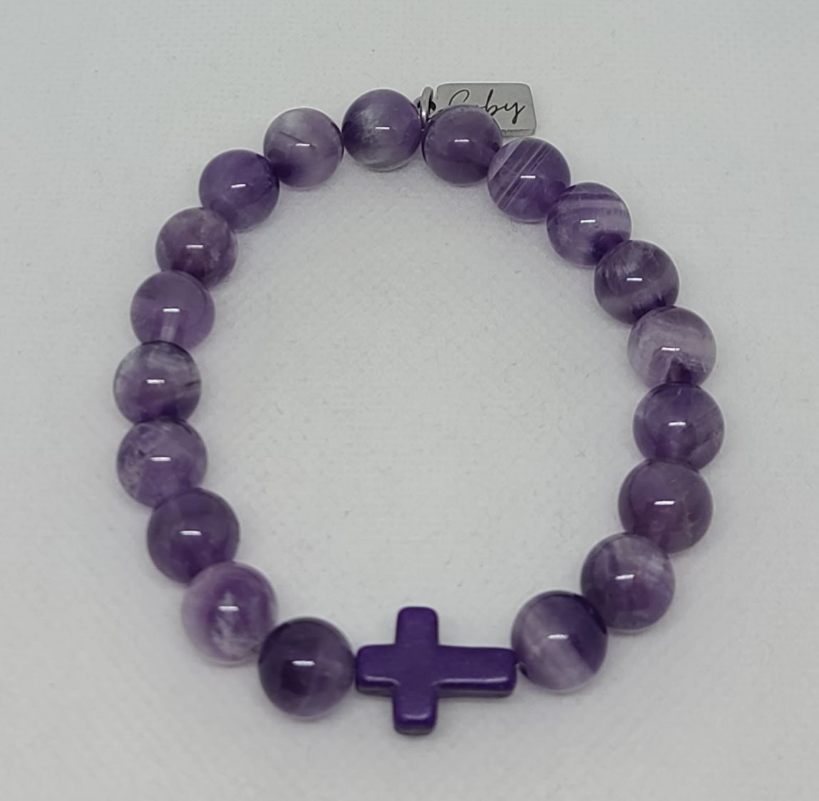 Chevron Amethyst 10mm