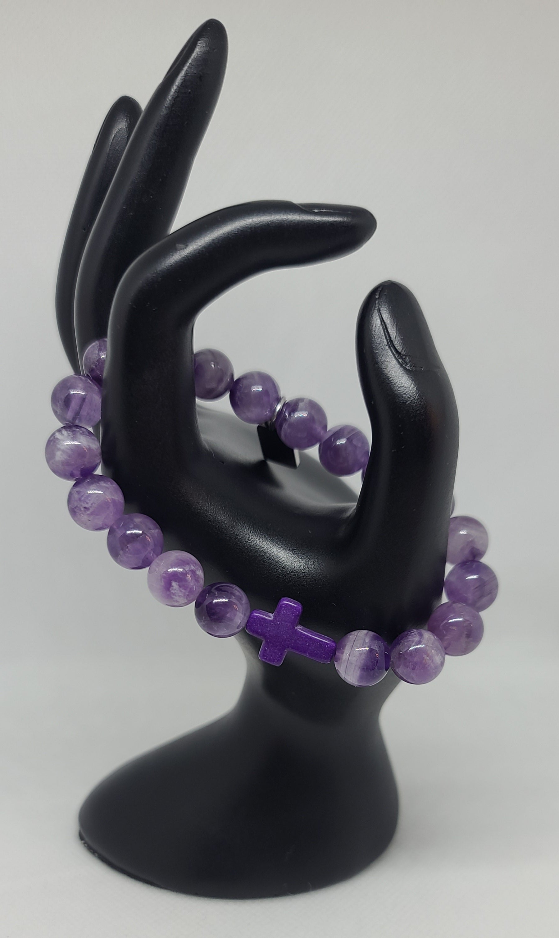 Chevron Amethyst 10mm