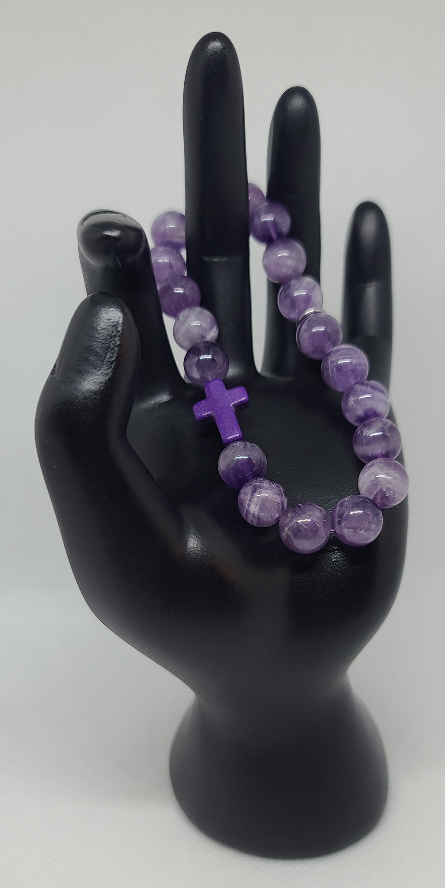 Chevron Amethyst 10mm