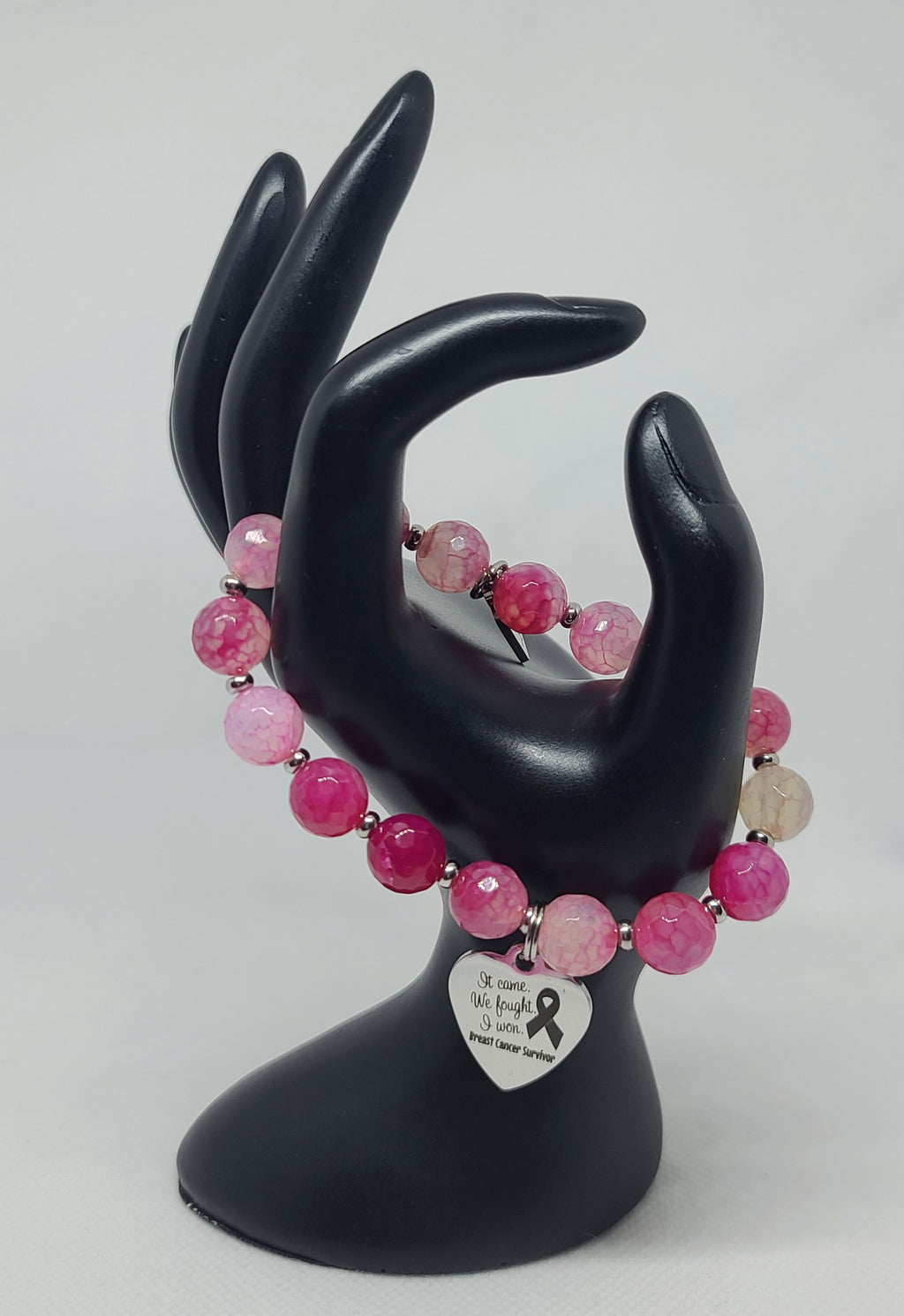 Pink Agate Faceted 10mm