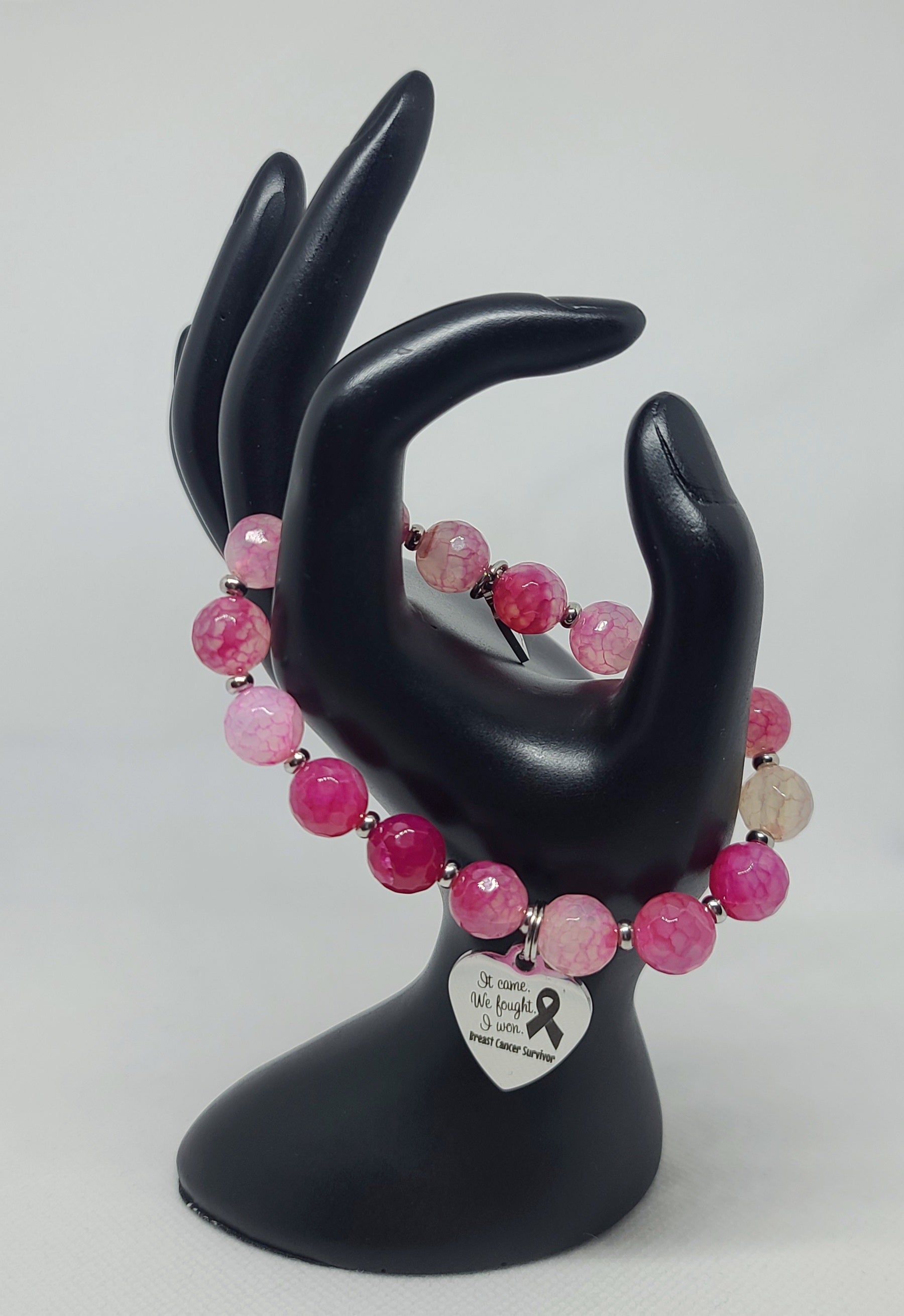 Pink Agate Faceted 10mm