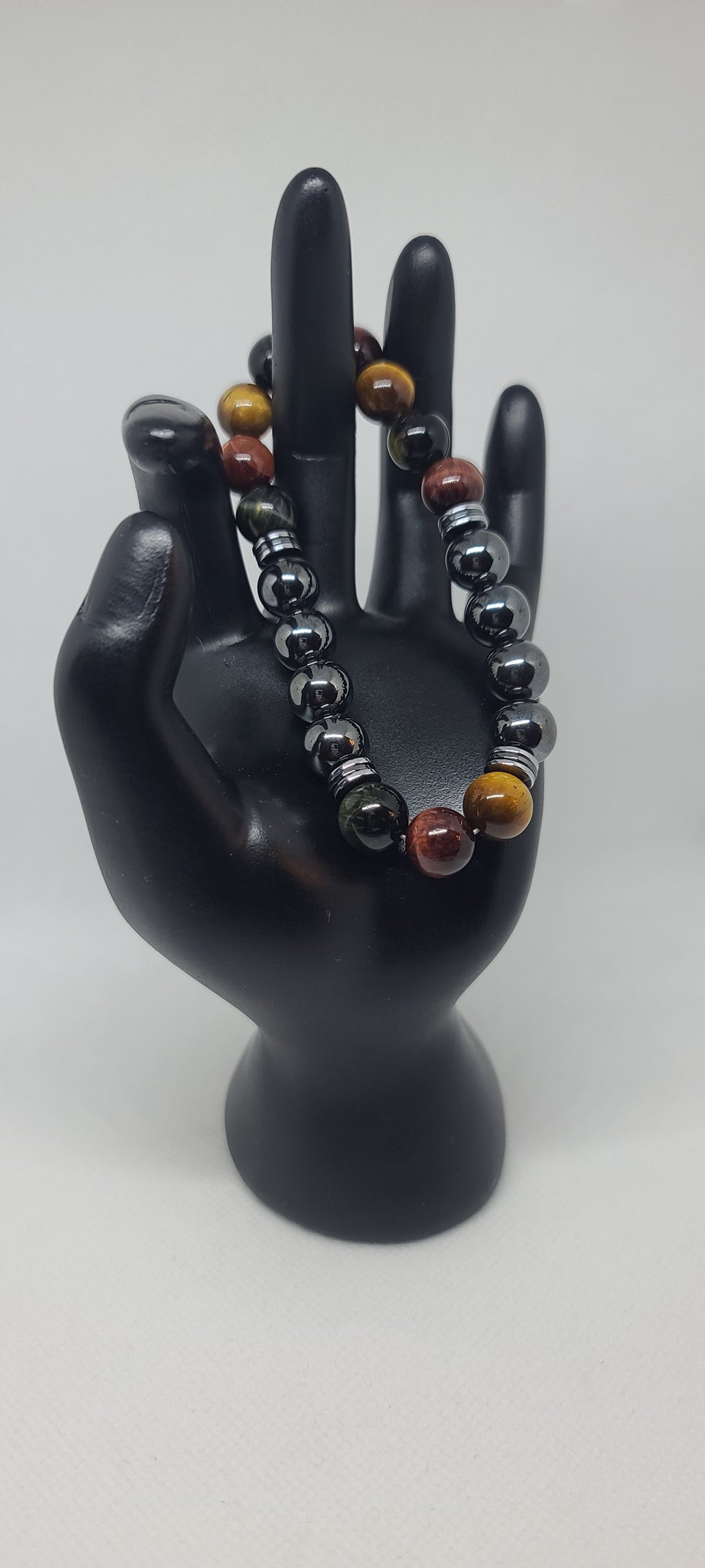 Blue, Mahagony, Yellow Tiger Eye 10mm