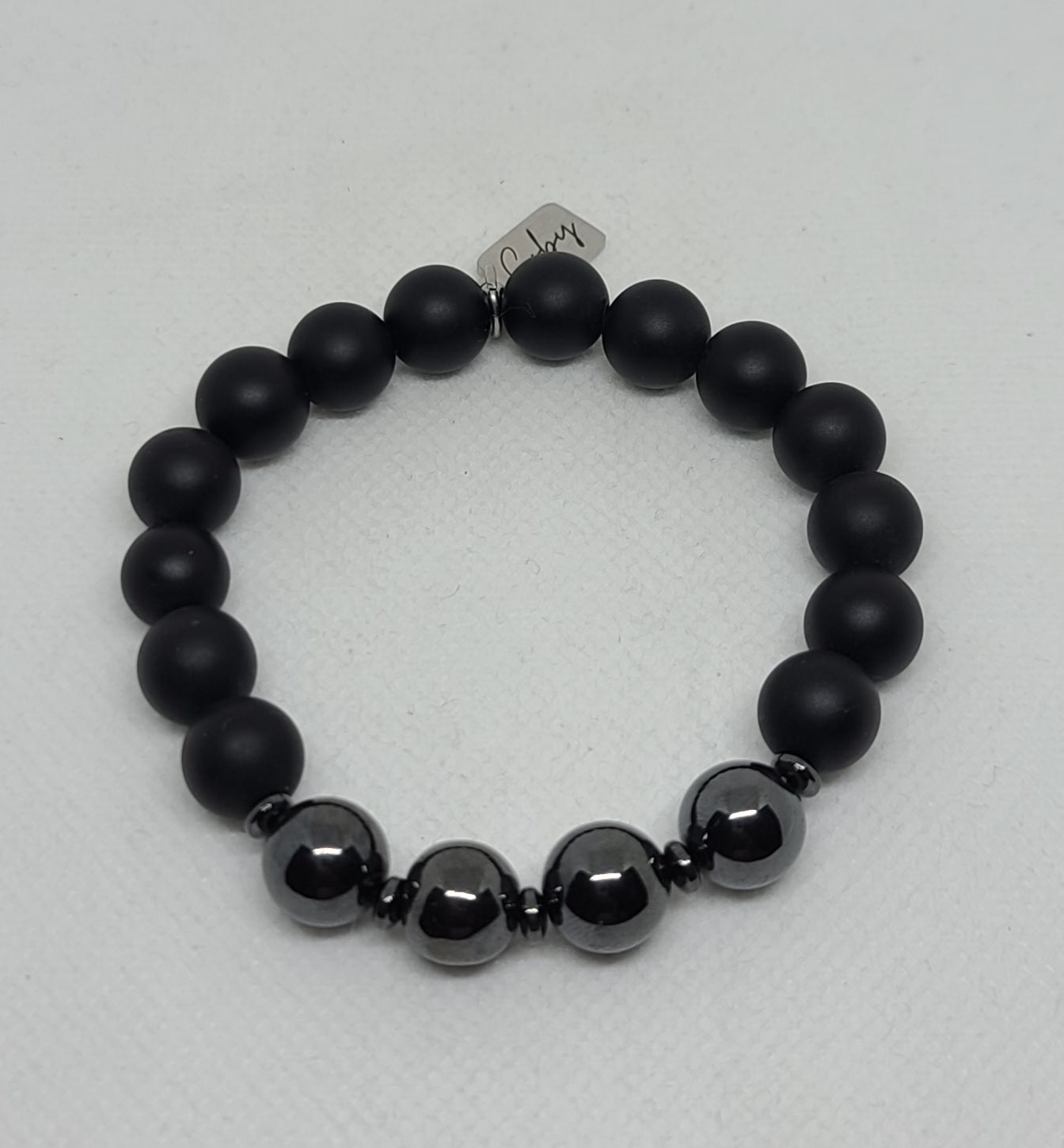 Black Matte Onyx & Hematite 10mm