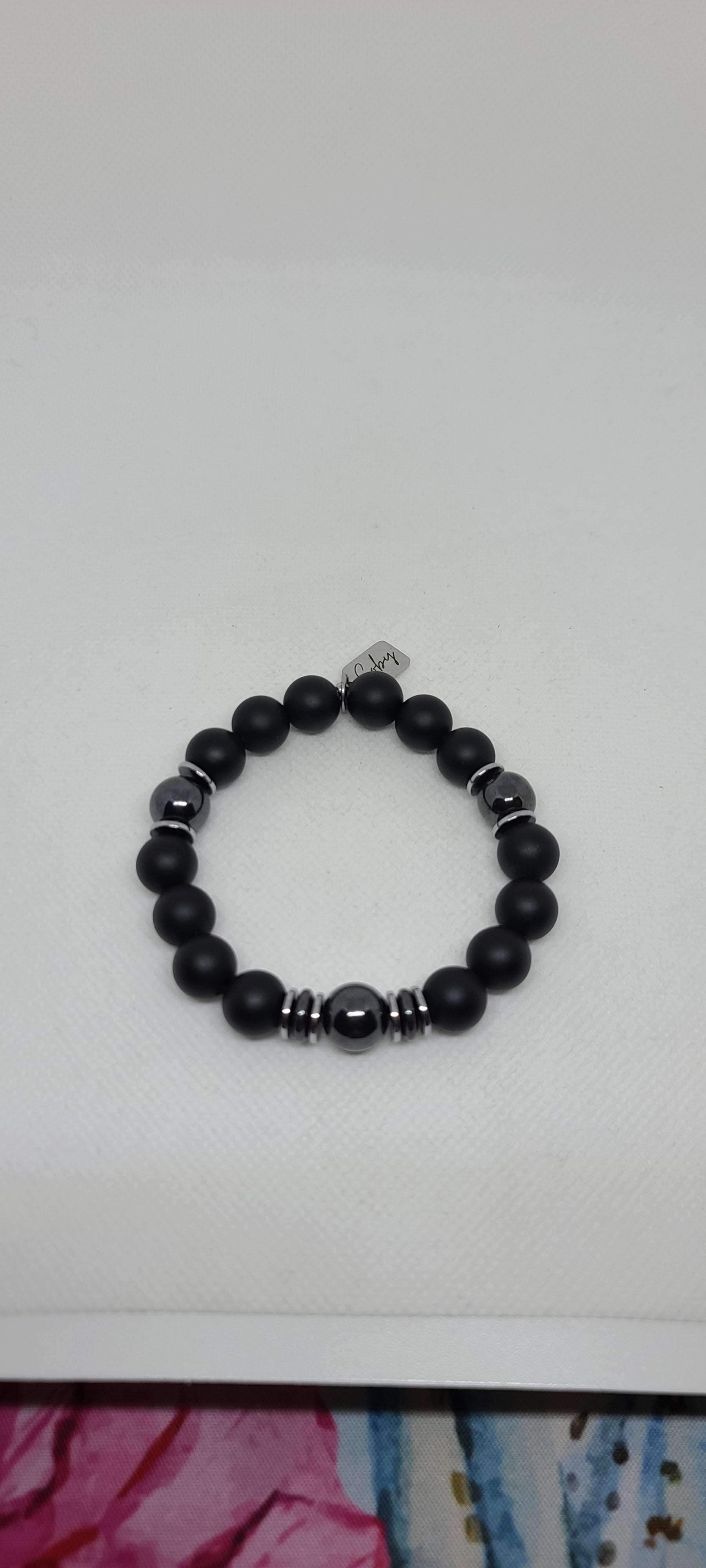 Black Matte Onyx & Hematite 10mm
